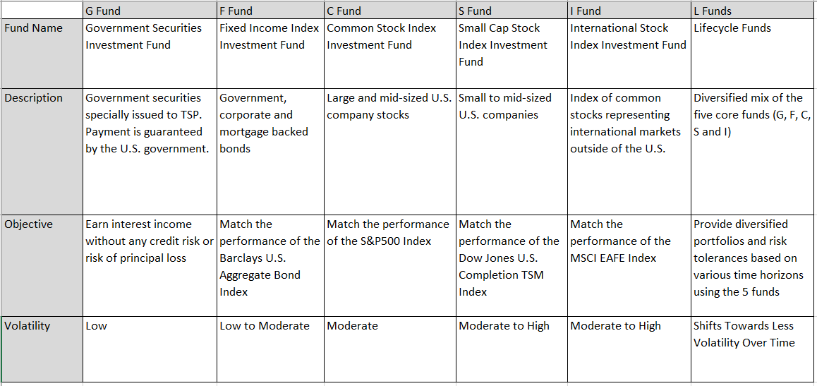Understanding Your Thrift Savings Plan (TSP) GPIS Federal Benefits